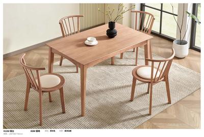 南洋白橡餐桌椅4