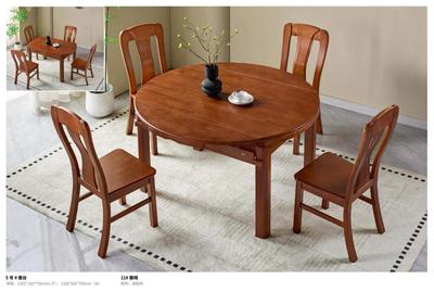 橡胶木餐桌椅11