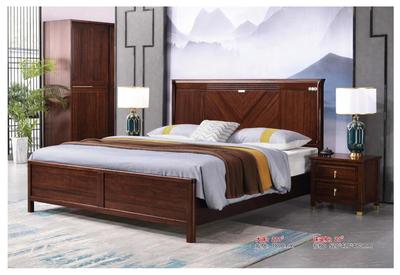 实木大床1