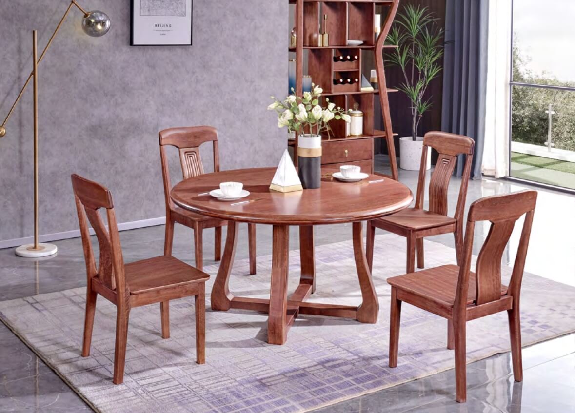 紫金檀木t201#餐台,c001#餐椅 - 赣州市南康区长城家具有限公司